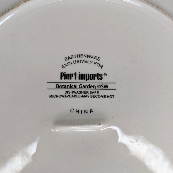 Pier 1 Dining Pier One Botanical Garden Dinner Plate Poshmark